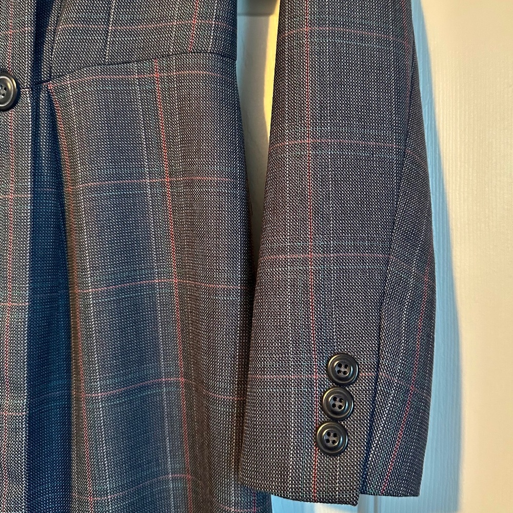 Pendleton Wool Coatdress Navy Plaid Size 2P